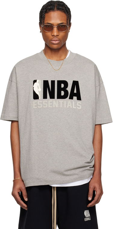 Тениска Fear of God Fear of God ESSENTIALS NBA Short Sleeve T-Shirt Сиво | 125AL244100F, 0