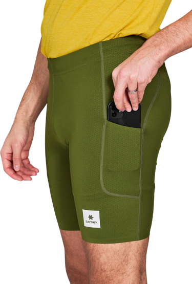 Къси панталони Saysky Saysky Combat+ 9" Short Tights Зелено | nmrst31c313, 2