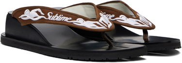 Бански Tory Burch Tory Burch Sublime Wedge Flip-Flops Кафяво | 173758-961, 3