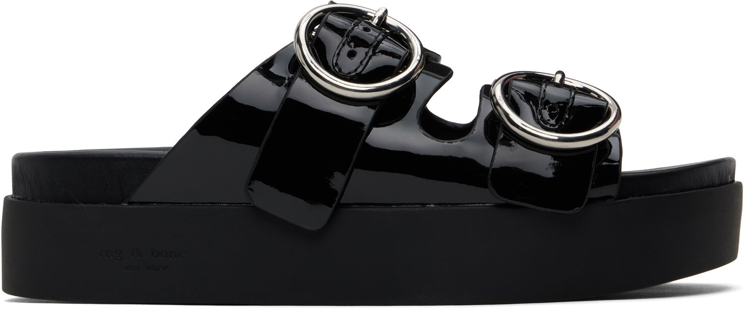 Облекло rag & bone Rag & Bone Geo Platform Sandals Черно | WFF24HF1002PA02, 0