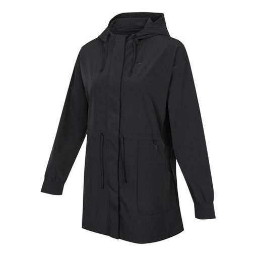 Дъждобран Nike Nike Bliss Luxe Elastic Woven Hooded Jacket Черно | DH3528-010