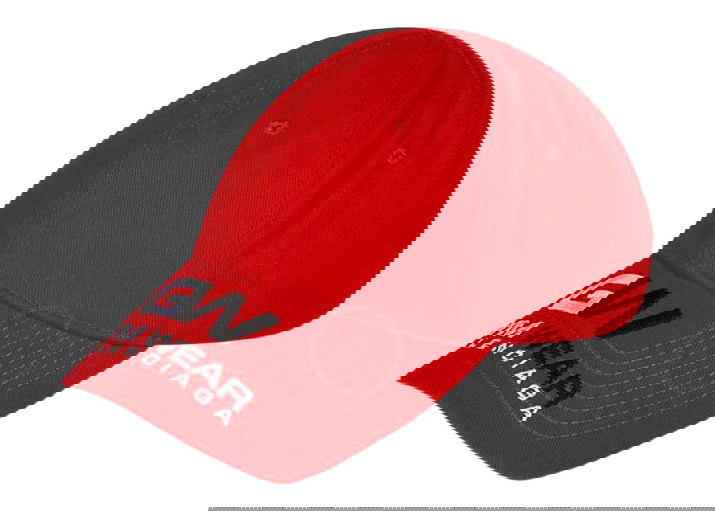 Шапка с козирка Balenciaga Gym Wear Velcro Strap Cap Red/White/Black Червено | 6273903 410B2 6400, 0