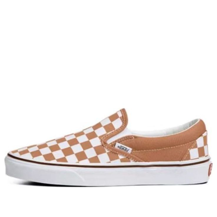 Кецове и обувки Vans Classic Slip-On Color Theory Checkerboard Кафяво | VN0A5AO8BKQ, 0