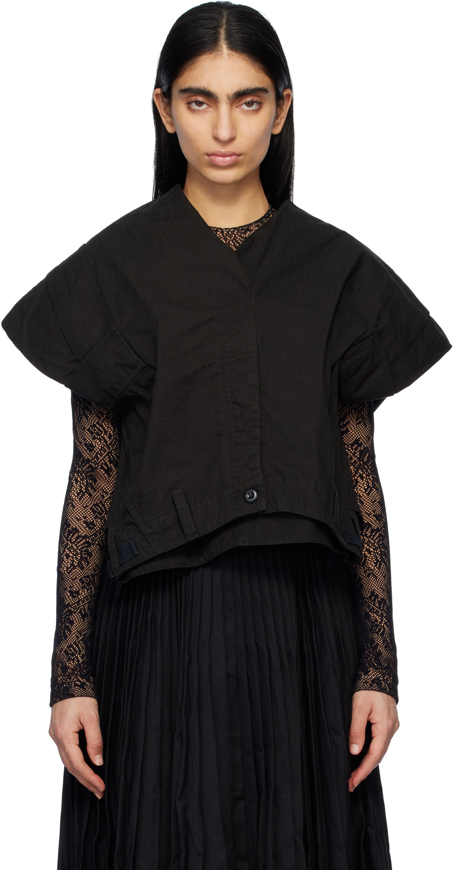 Жилетка Balenciaga Cargo Top Черно | 808856 TRP08, 0