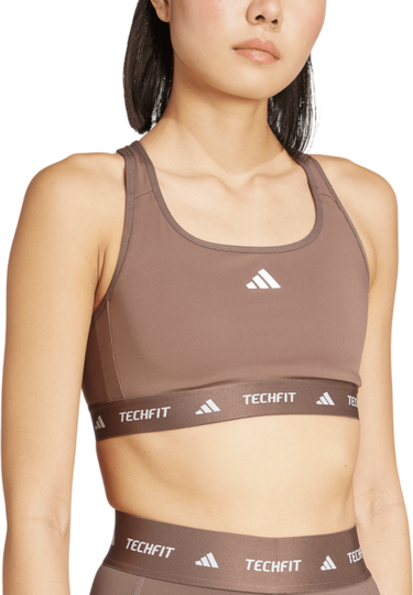 Сутиен adidas Originals TechFit Medium Support Bra Кафяво | jv9755, 0