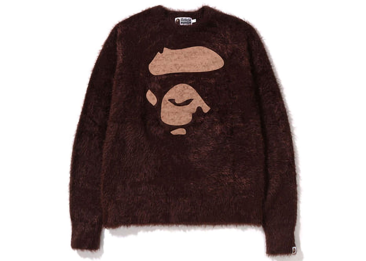 Пуловер BAPE Ape Face Knit Кафяво | 1I80-120-003, 0
