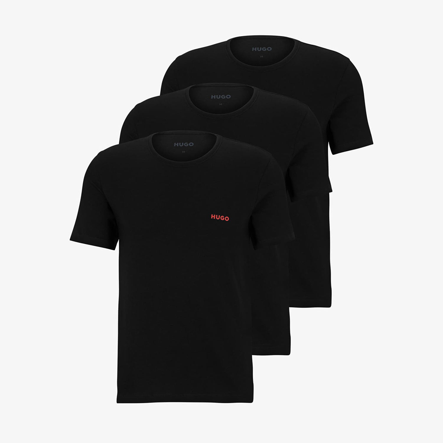 Тениска BOSS 3-Pack Crew Neck Cotton T-Shirts Черно | 50493972-001, 0