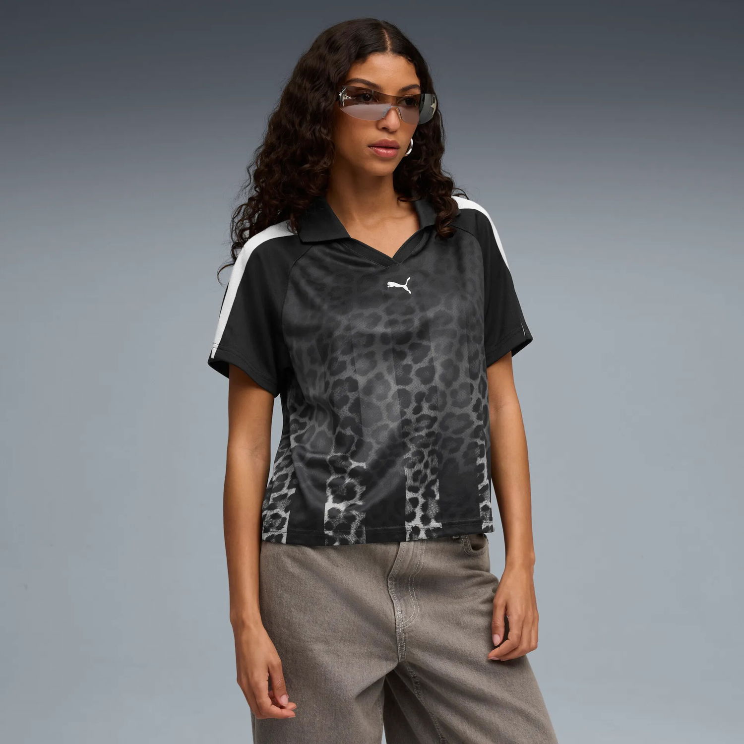 Фланелка Puma T7 Leo Luxe Relaxed Jersey Черно | 633499-01, 1
