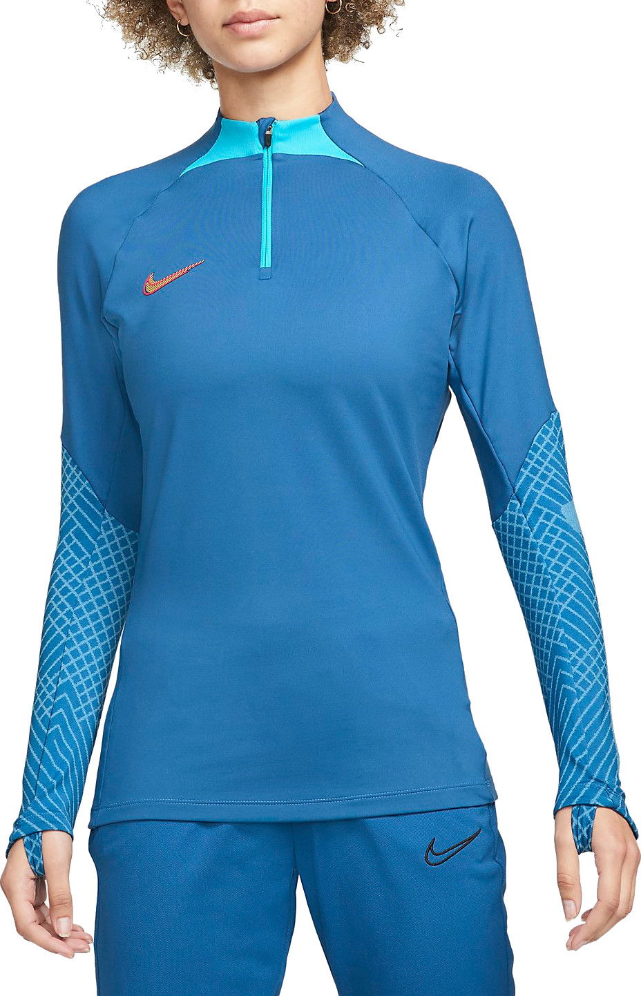 Тениска Nike Nike DF Strk Drill Top - Women's Long Sleeve Training Shirt Синьо | dh9151-407, 0