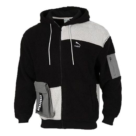 Суитчър Puma Retro Block Sherpa Full-Zip Jacket Черно | 530711-01, 0