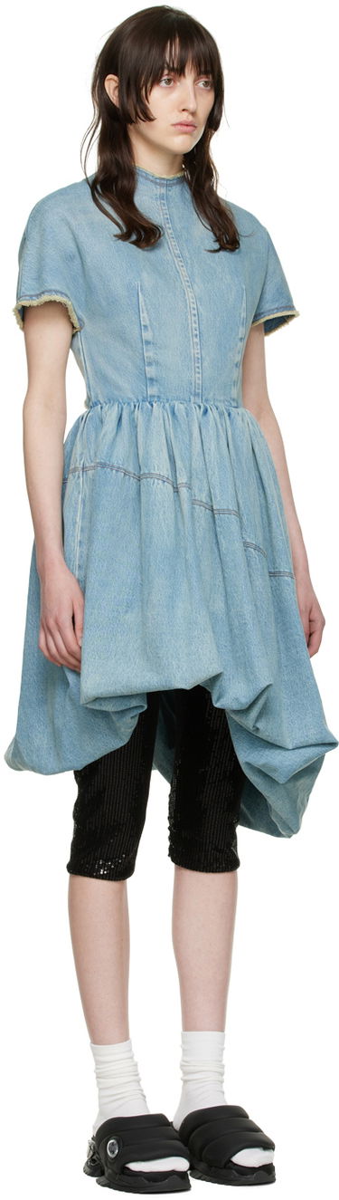 Pокля We11done Denim Mini Dress Синьо | WD-DO1-22-352-W-BL, 1