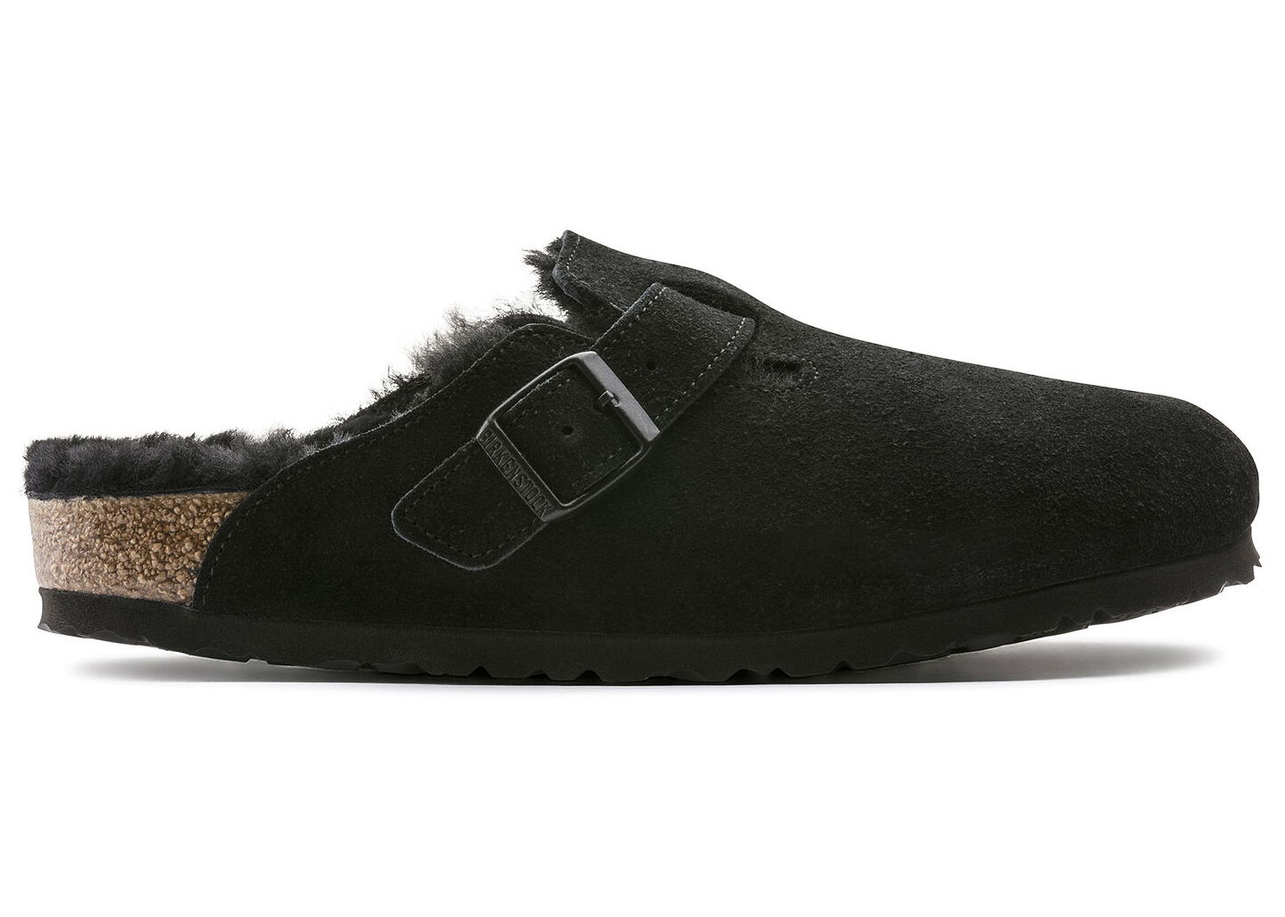 Кецове и обувки Birkenstock Boston Shearling Suede Черно | 0259881/0259883, 0