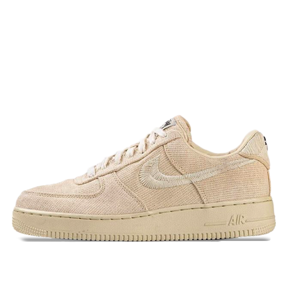 Кецове и обувки Nike Stussy x Air Force 1 Low "Fossil" Бежово | CZ9084-200, 1