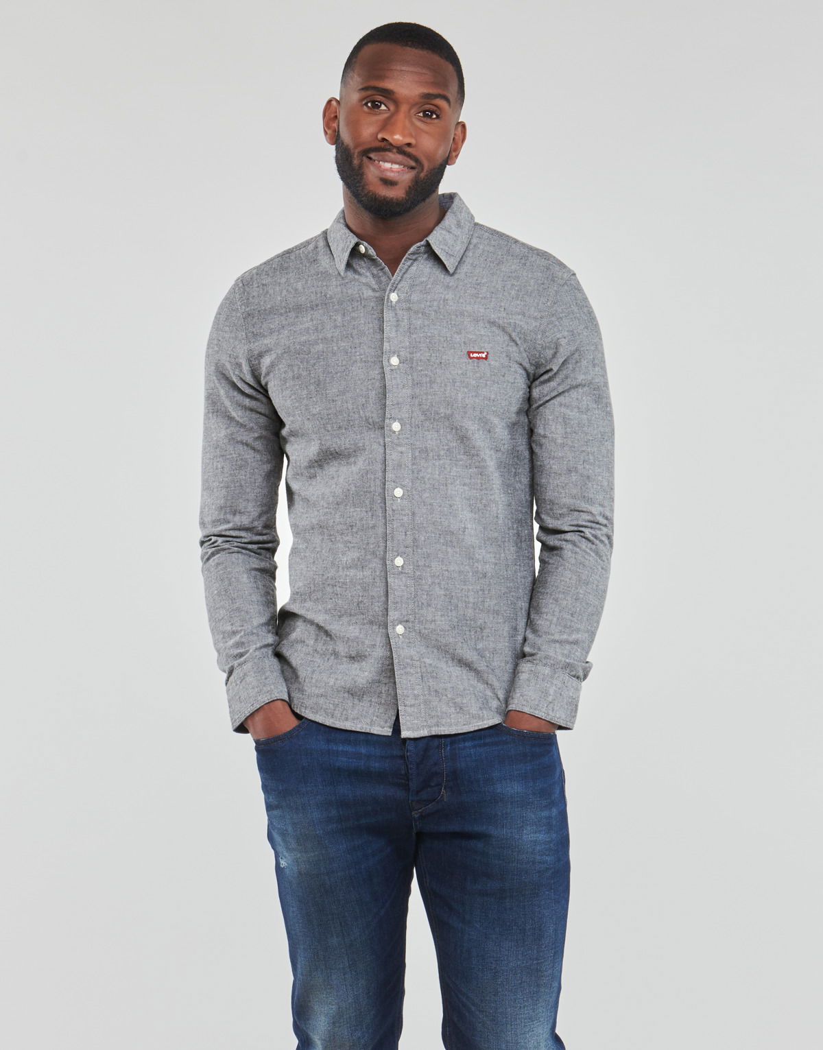 Риза Levi's BATTERY HM SHIRT SLIM Сиво | 86625-0018, 1