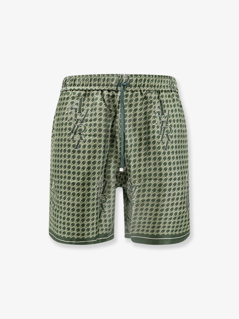 Къси панталони AMIRI Green Patterned Shorts Зелено | PS24MPB005RAINFORES