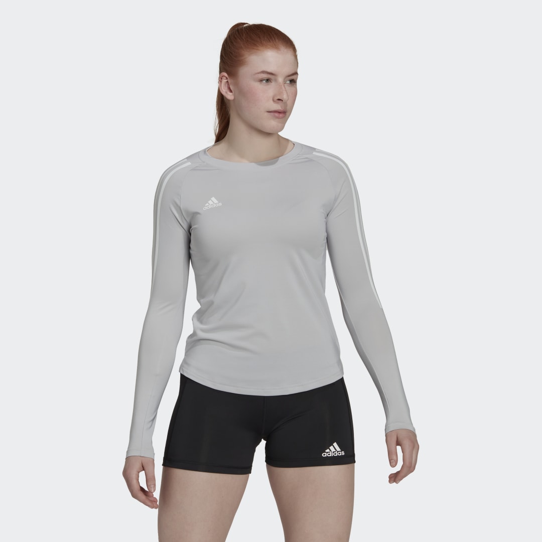 Фланелка adidas Originals HILO Long Sleeve Сиво | HR3715, 1