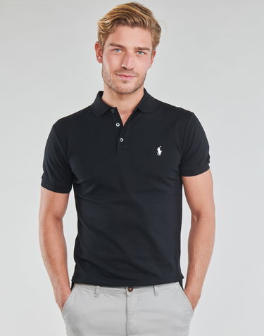 Тениска Polo by Ralph Lauren Polo shirt Polo Ralph Lauren POLO CINTRE SLIM FIT EN COTON STRETCH MESH LOGO PONY PLAYER Черно | 710541705007-NOS, 4