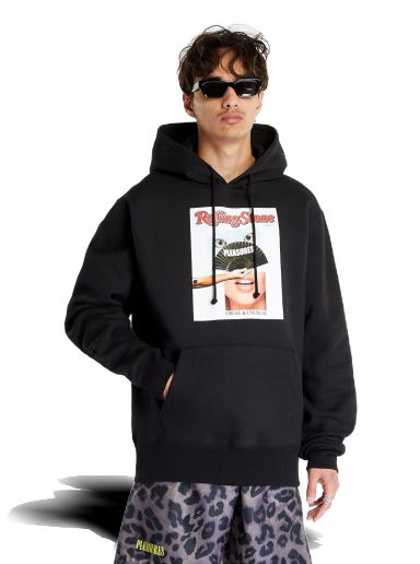 Суитчър Pleasures Rolling Stone Hoodie Черно | P23SU055 BLACK