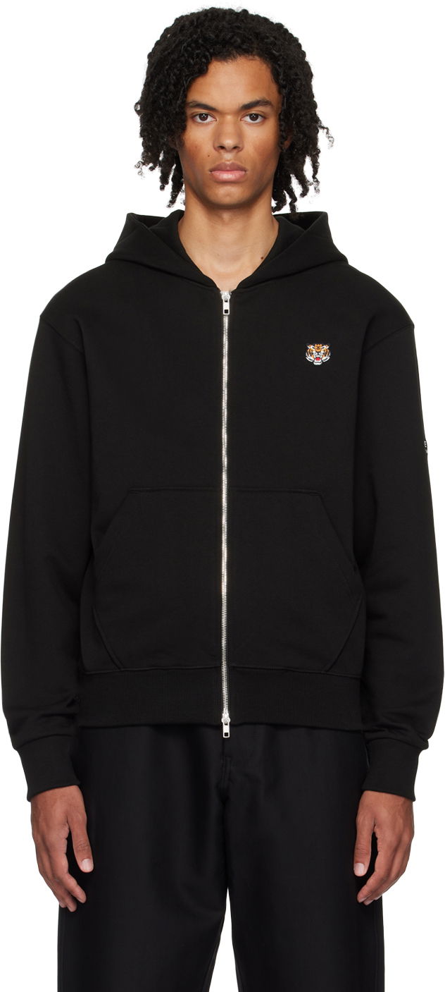 Black Paris Lucky Tiger Hoodie