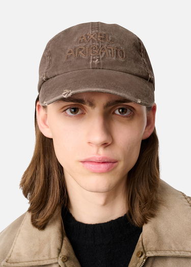 Шапка с козирка AXEL ARIGATO Distressed Chain Stitch Cap Кафяво | X3554001, 6