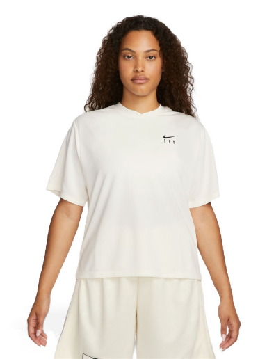 Тениска Nike Dri-FIT Warmup Wmns Top Pale Ivory Бяло | FB7992-110