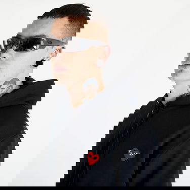 Суитчър Comme des Garçons PLAY Heart Logo Sweatshirt Knit UNISEX Черно | AZT172 black, 4