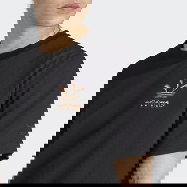 Тениска adidas Originals Graphics Fire Trefoil Tee Черно | IL5199, 6