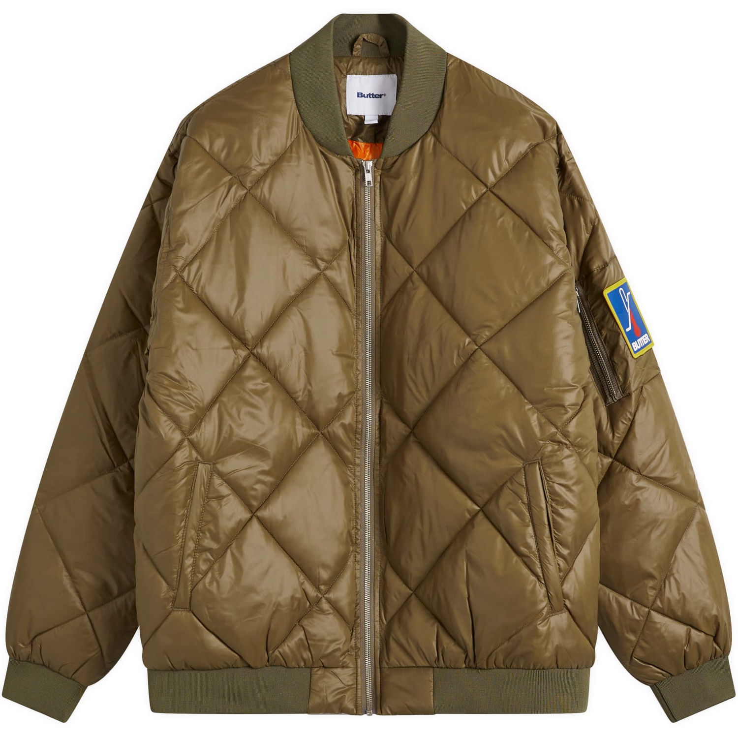 Яке бомбър Butter Goods Temperature Bomber Jacket Army Large Зелено | BG243603-ARM, 0