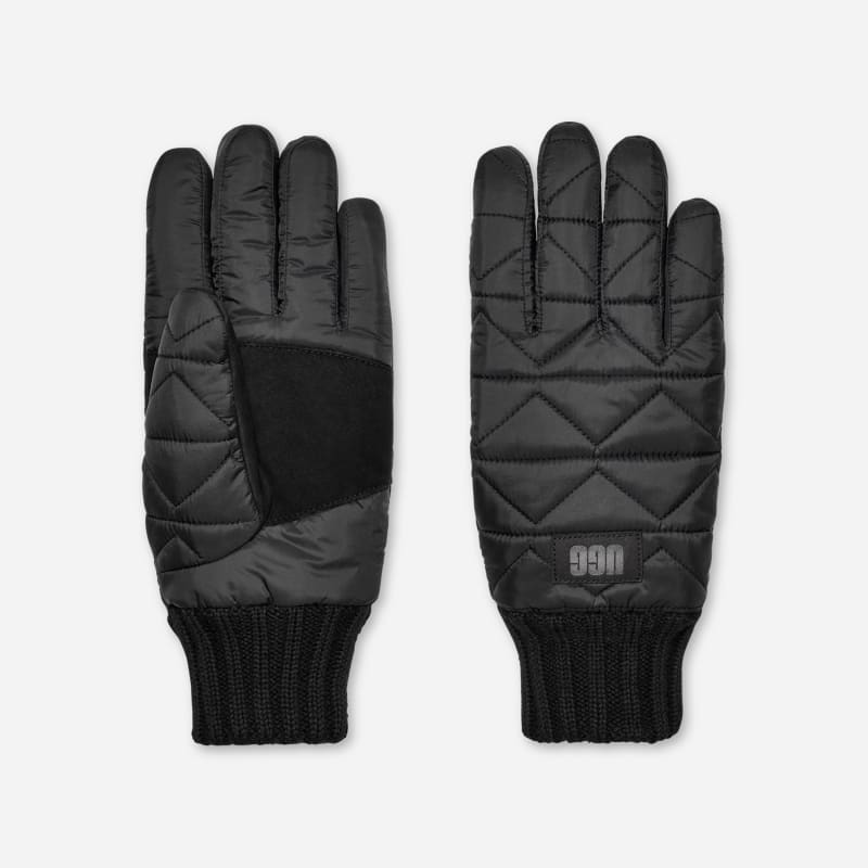 Ръкавици UGG Quilted Gloves Size L Черно | 101054-BLK, 1