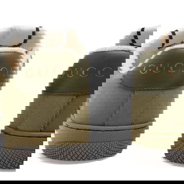 Кецове и обувки Gucci Screener Cotton Ripstop Sneaker Зелено | 576223-FAD94-3243, 4