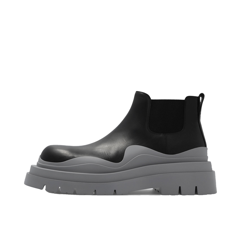 Кецове и обувки Bottega Veneta Tire Ankle Chelsea Boot "Black Vapor" Сиво | 630281 VBS50 1378