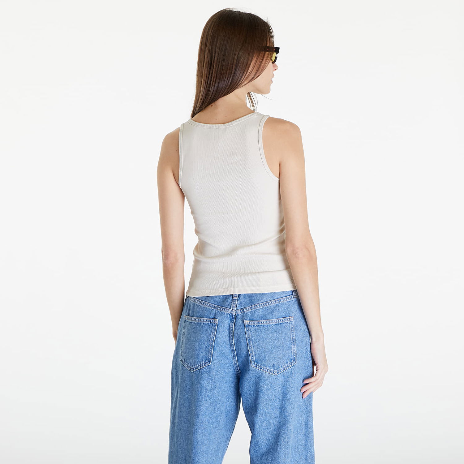 Потник Tommy Hilfiger Essential Rib Tank Top Beige Бежово | DW0DW17382 ACG, 1