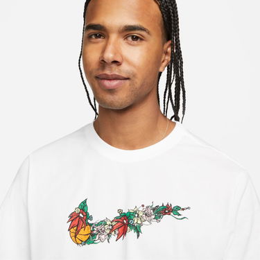 Тениска Nike Swoosh Basketball Tee Бяло | DV1214-100, 3