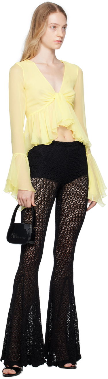 Дамска чанта Blumarine Mini Rhinestone Shoulder Bag Черно | P344W001A, 3