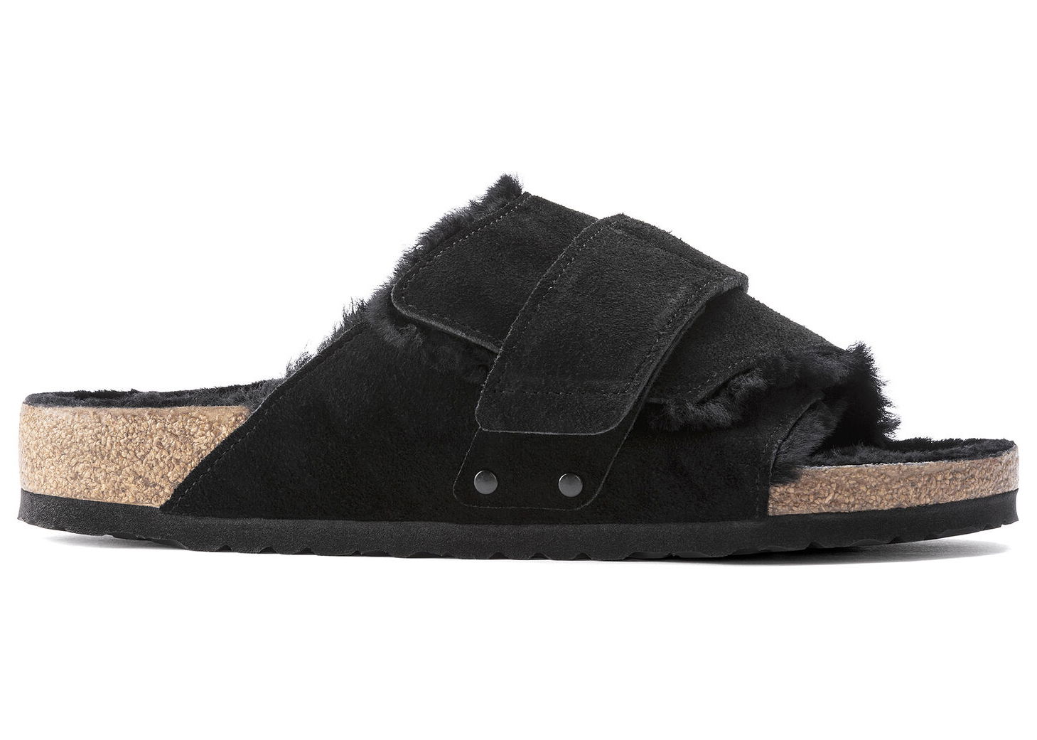 Кецове и обувки Birkenstock Kyoto Shearling Suede Черно | 1023177/1023229, 0