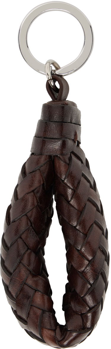 Ключодържатели LEMAIRE Lemaire Chevron Leather Keychain Кафяво | SL0059 LL0110, 1