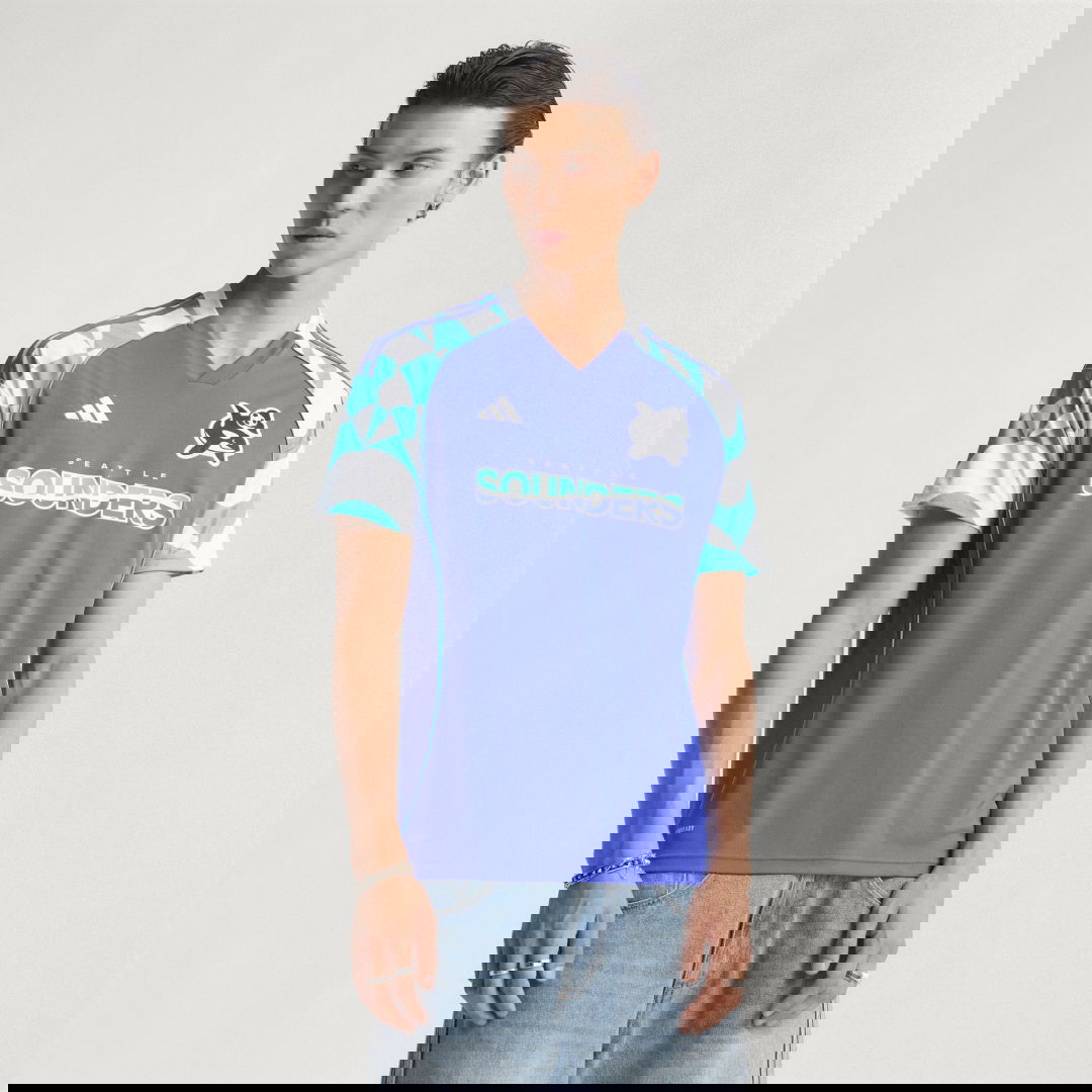 Фланелка adidas Performance Seattle Sounders FC Third Jersey Синьо | JX8719, 0