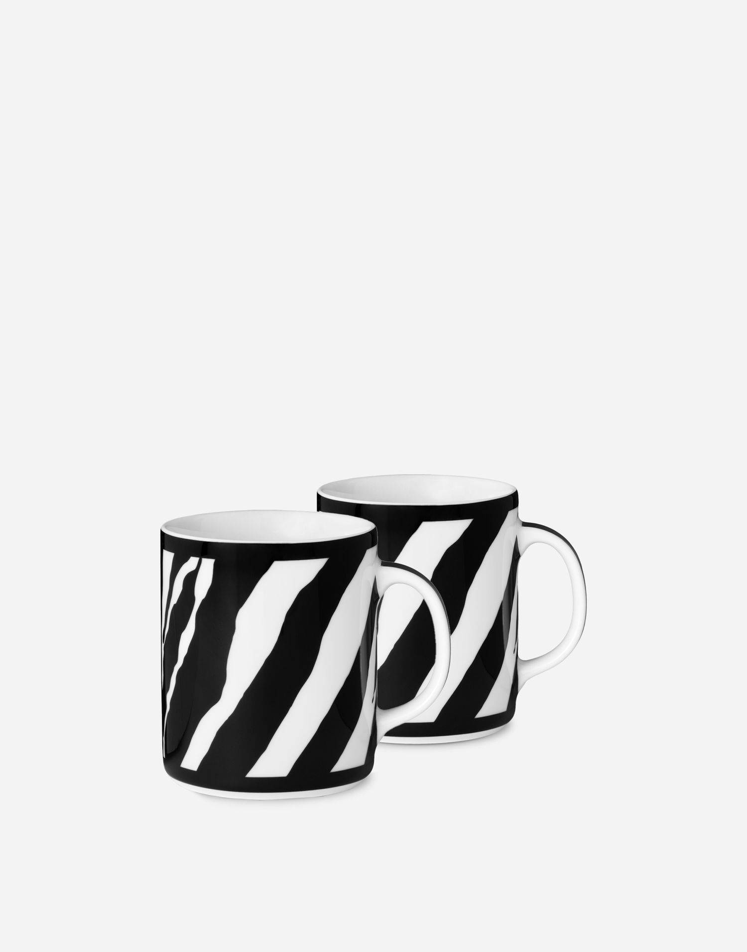 Домашен декор Dolce & Gabbana Zebra Print Gift Box with 2 Porcelain Mugs Черно | TC0S25TCA70UZ003, 1