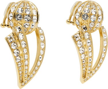 Обеци Valentino Valentino Garavani Gold-Tone Crystal Clip-On Earrings Жълто | 6W0J0Y95YCW, 1