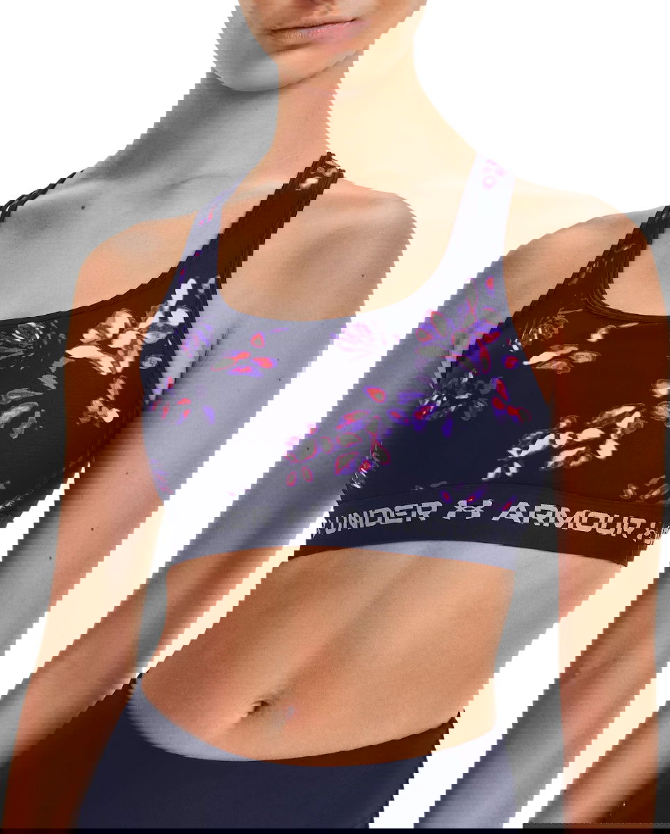 Сутиен Under Armour Crossback Mid Print Sports Bra Тъмно синьо | 1361042-410, 0