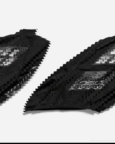 Яке бомбър Cav Empt Black Zip-Up Graphic Jacket Черно | CES26JK14 001, 2