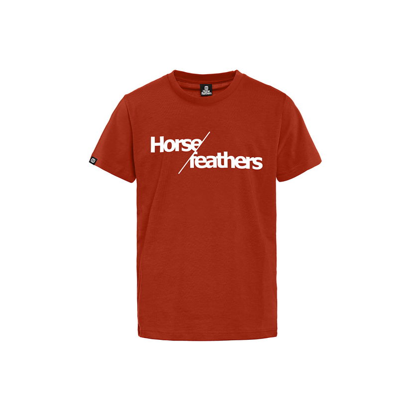 Тениска Horsefeathers Slash Youth T-Shirt Orange Rust Червено | SK159B