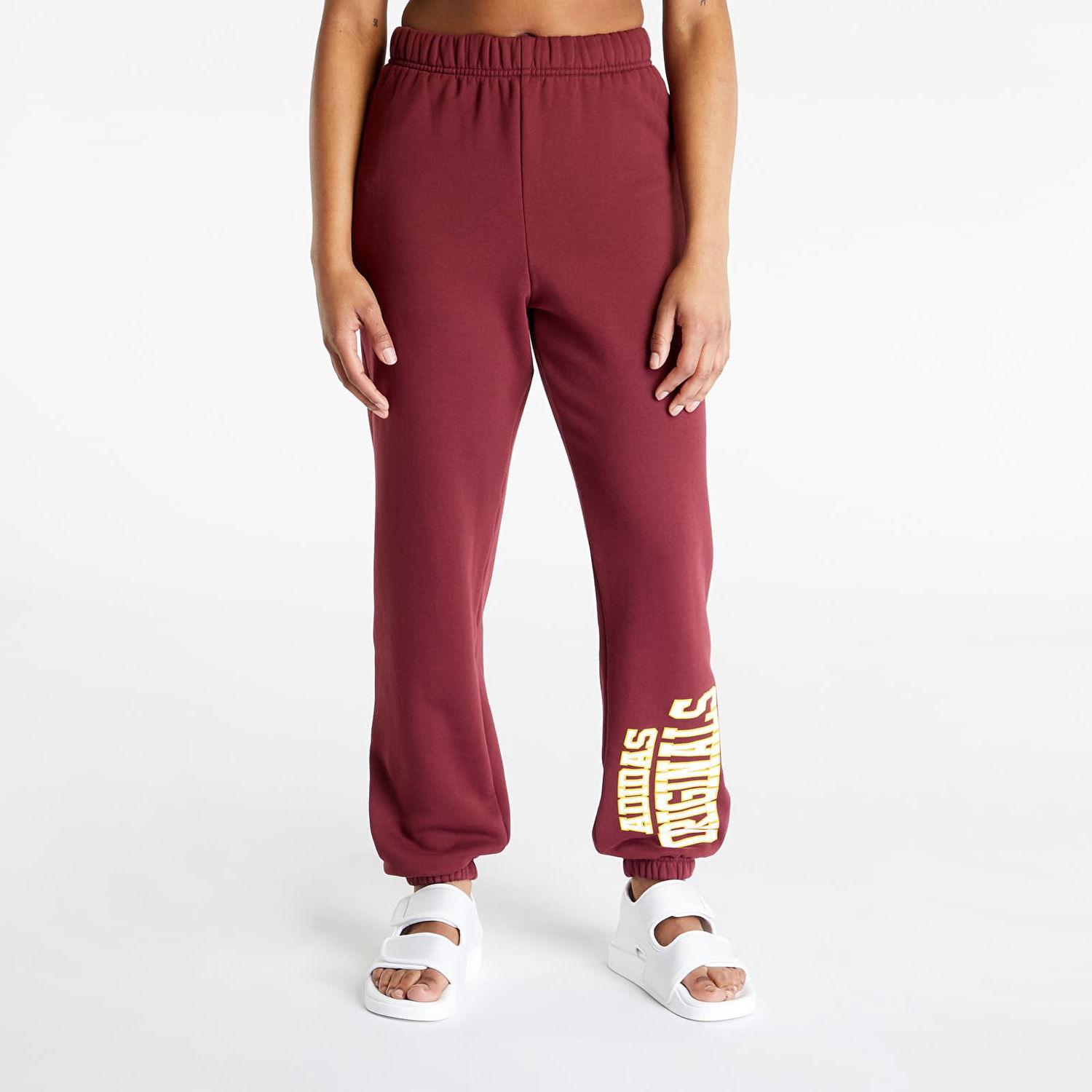 Спортни панталони adidas Originals Track Pants Бургунди | IC6035, 0