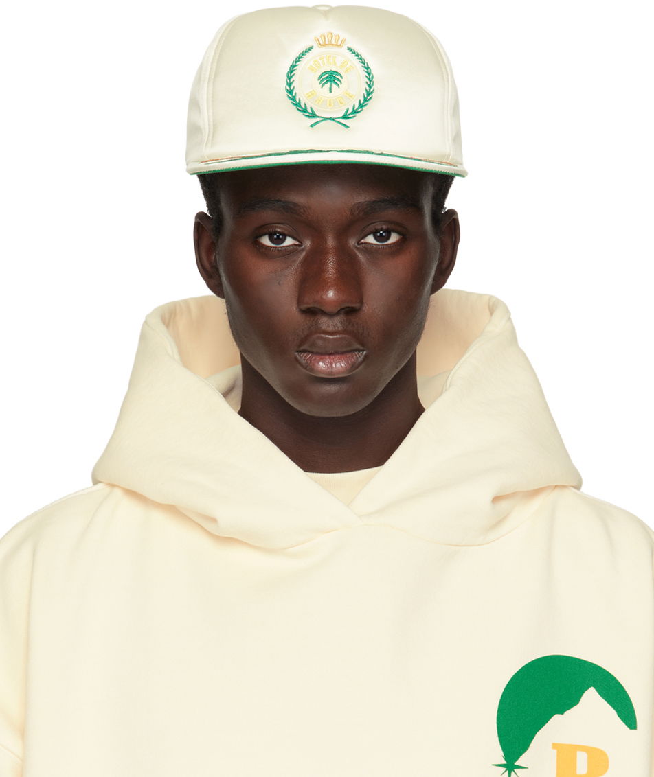 Шапка с козирка Rhude 'Hotel De ' Cap "Off-White" Бежово | RHPS24HA03307019, 0