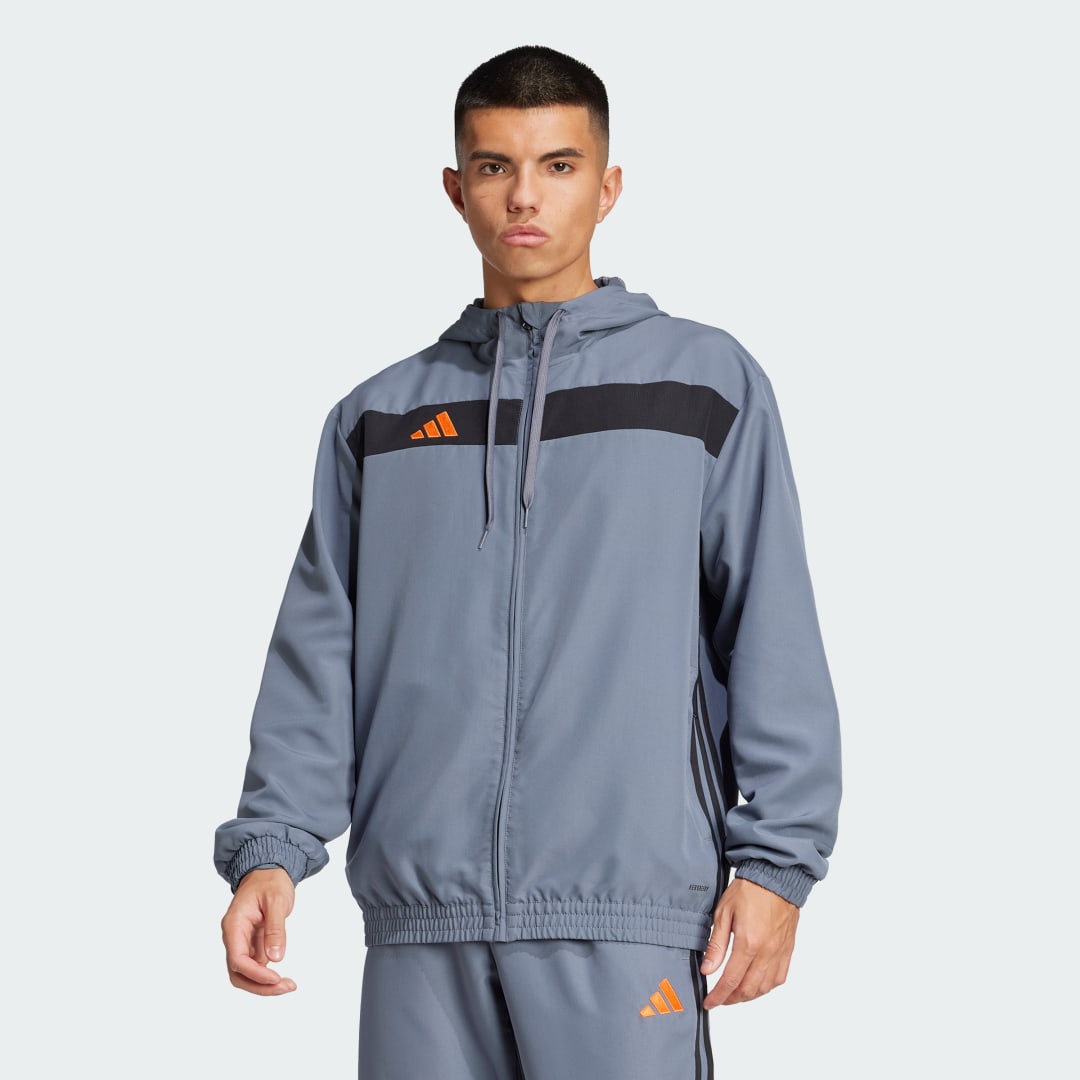 Суитчър adidas Performance Tiro 25 Essentials Woven Jacket Сиво | JC5437, 0