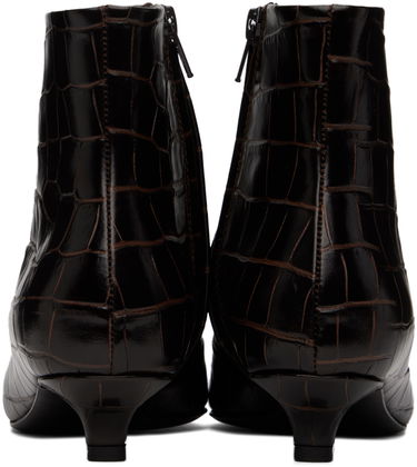 Кецове и обувки TOTEME TOTEME 'The Slim' Kitten Heel Ankle Boots Кафяво | 241-WAS940-LE0023, 1