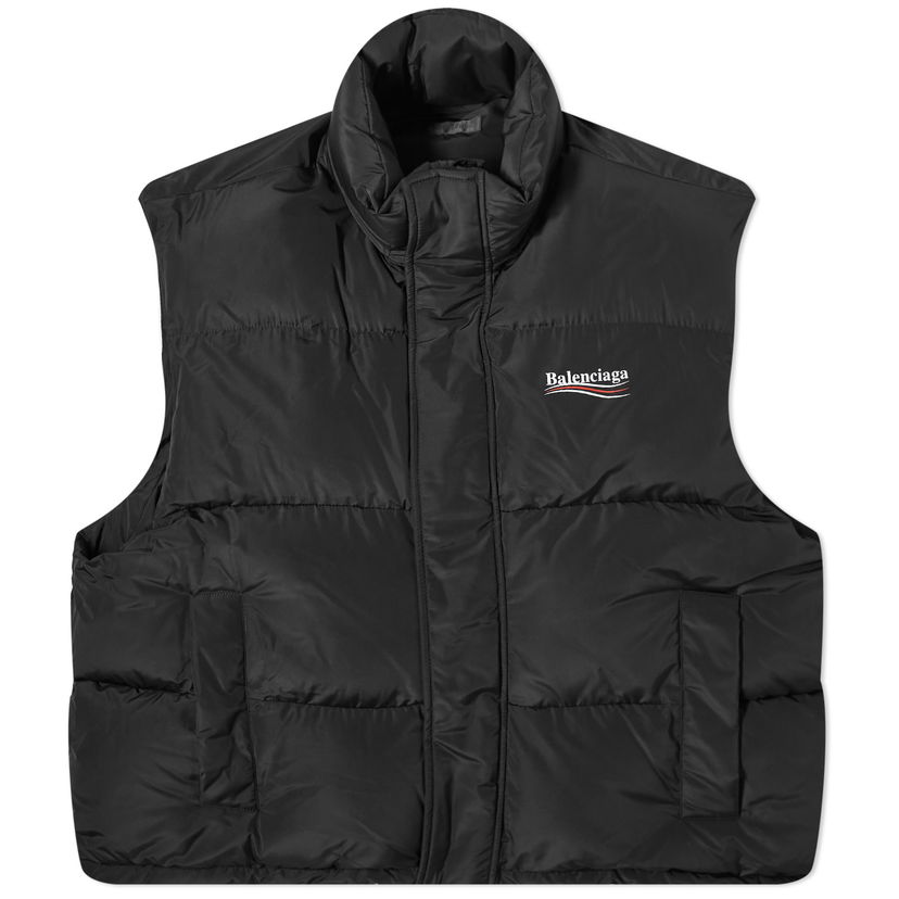 Жилетка Balenciaga Political Campaign Padded Vest Черно | 762769-TYD36-1000