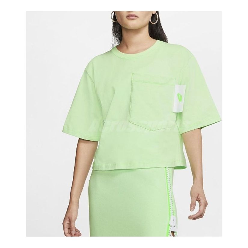 Съкратен топ Nike Sportswear Short Sleeve T-Shirt Зелено | CT0875-376, 0