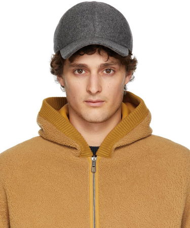 Шапка с козирка Loro Piana Loro Piana Baseball Cap Сиво | FAL9621, 0
