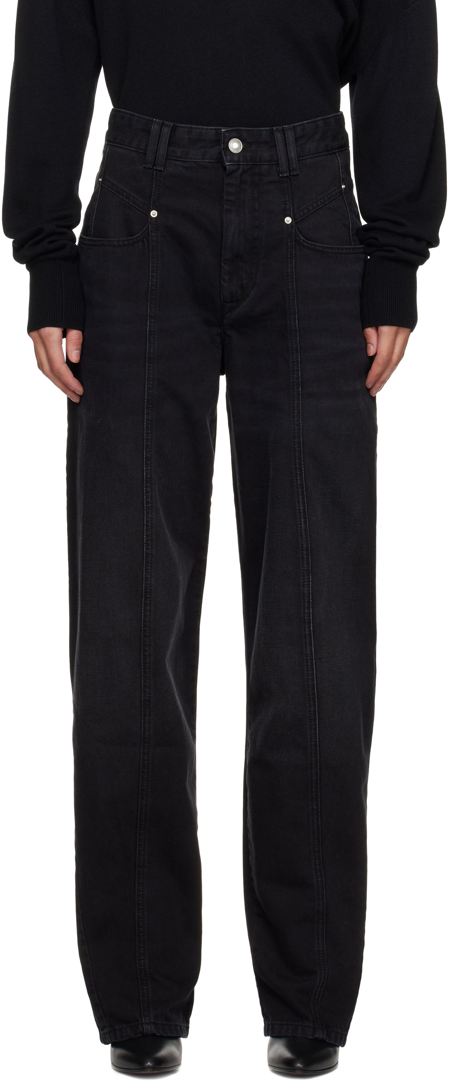 Дънки ISABEL MARANT Isabel Marant Vetan Jeans Черно | PA0045FB-B1H06I, 0